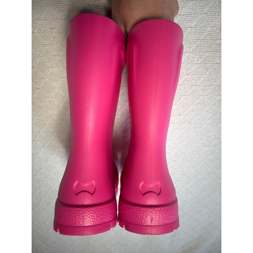 NWOB Birkenstock "Derry" Rain Boots Kids Size 2 in Neon Pink - Picture 5 of 14